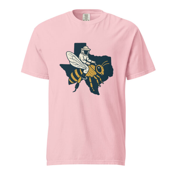 Texas Beekeeper Riding Honeybee | Vintage Lone Star State Bee T-Shirt