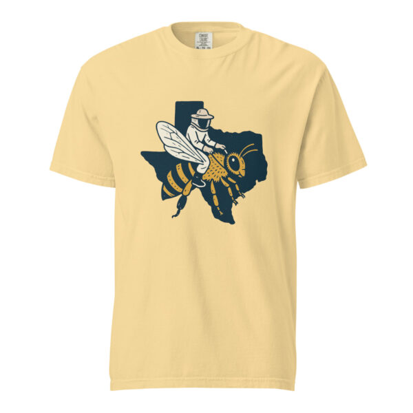 Texas Beekeeper Riding Honeybee | Vintage Lone Star State Bee T-Shirt