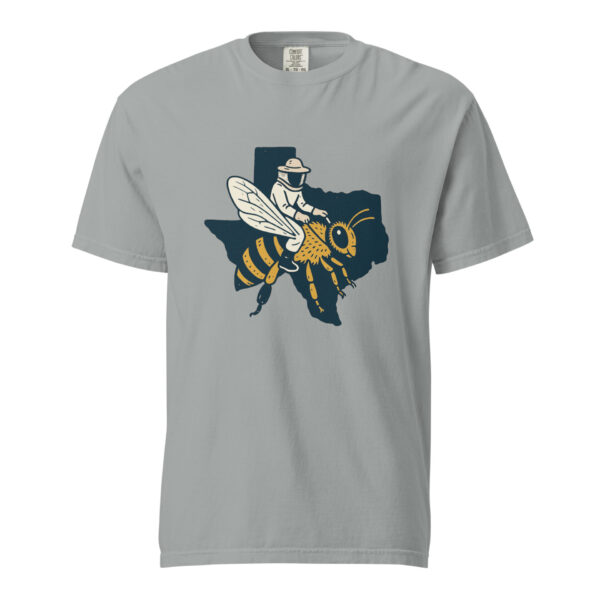 Texas Beekeeper Riding Honeybee | Vintage Lone Star State Bee T-Shirt