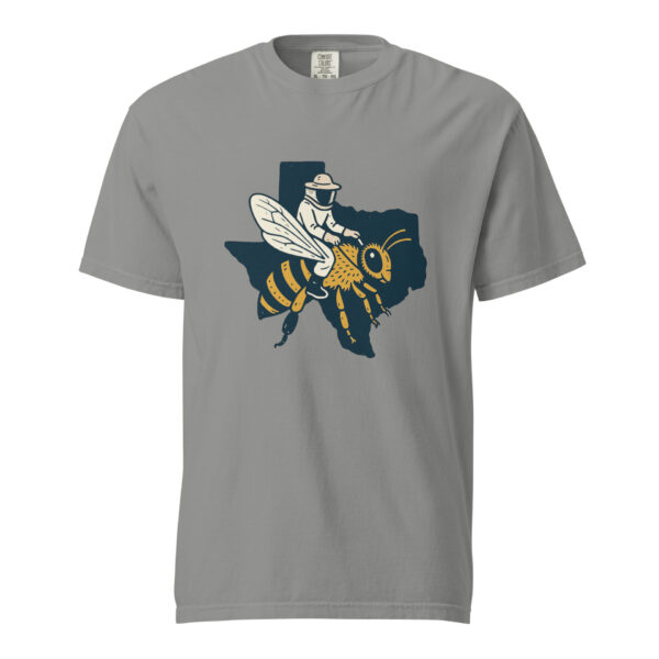 Texas Beekeeper Riding Honeybee | Vintage Lone Star State Bee T-Shirt