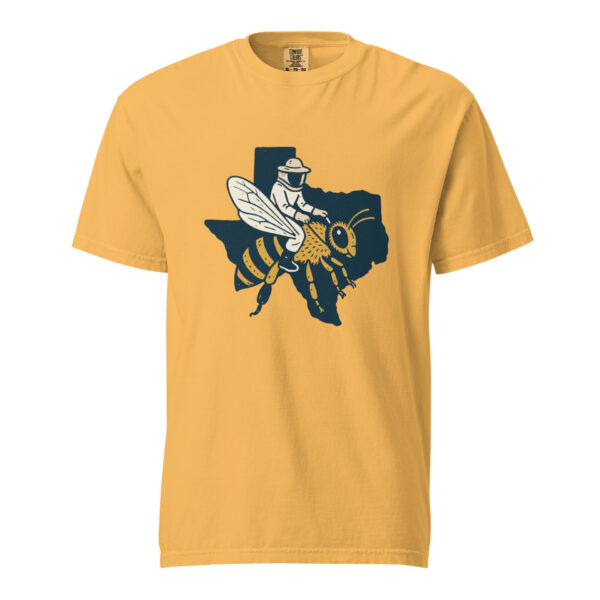 Texas Beekeeper Riding Honeybee | Vintage Lone Star State Bee T-Shirt