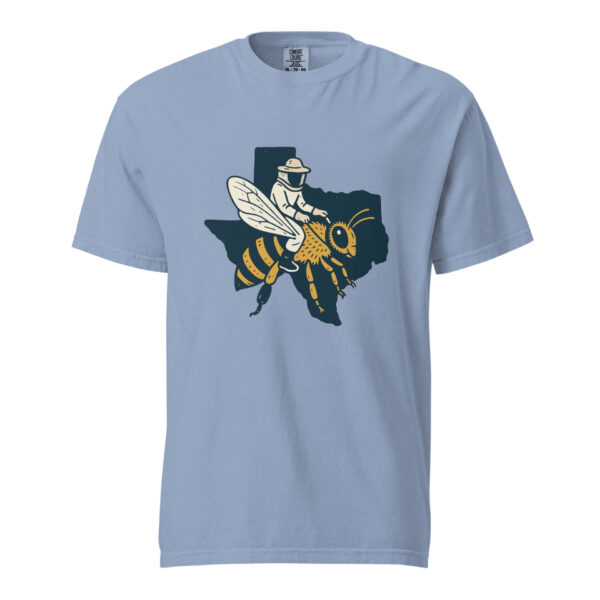 Texas Beekeeper Riding Honeybee | Vintage Lone Star State Bee T-Shirt