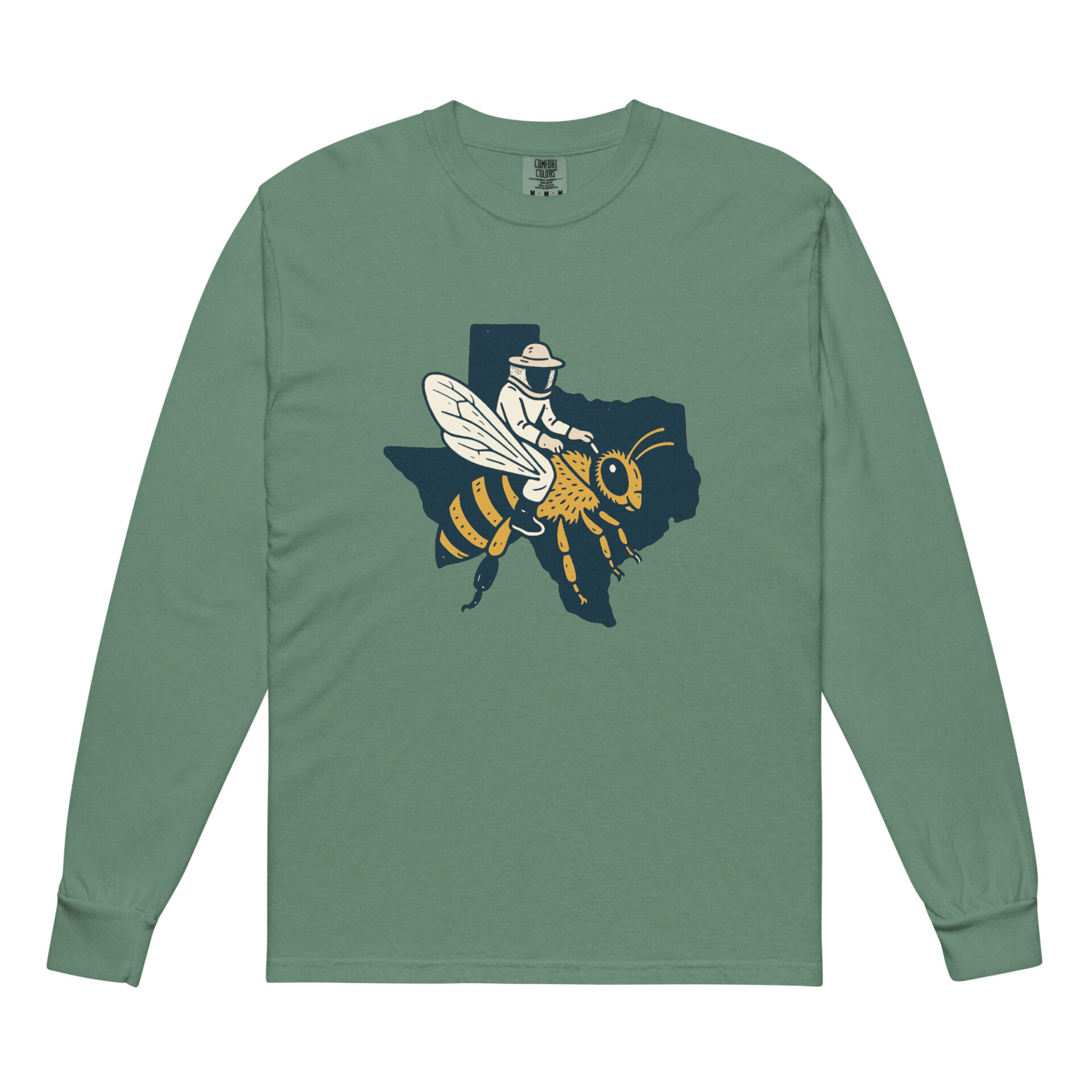 Texas Rodeo BeeKeeper Garment-dyed heavyweight long-sleeve shirt